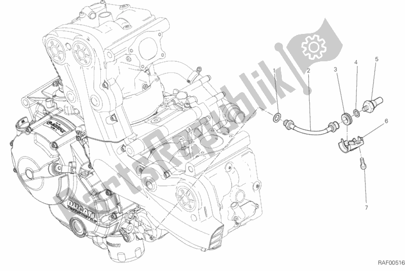 All parts for the Switch Assy, Oil Pressure of the Ducati Monster 821 Stealth Thailand 2020